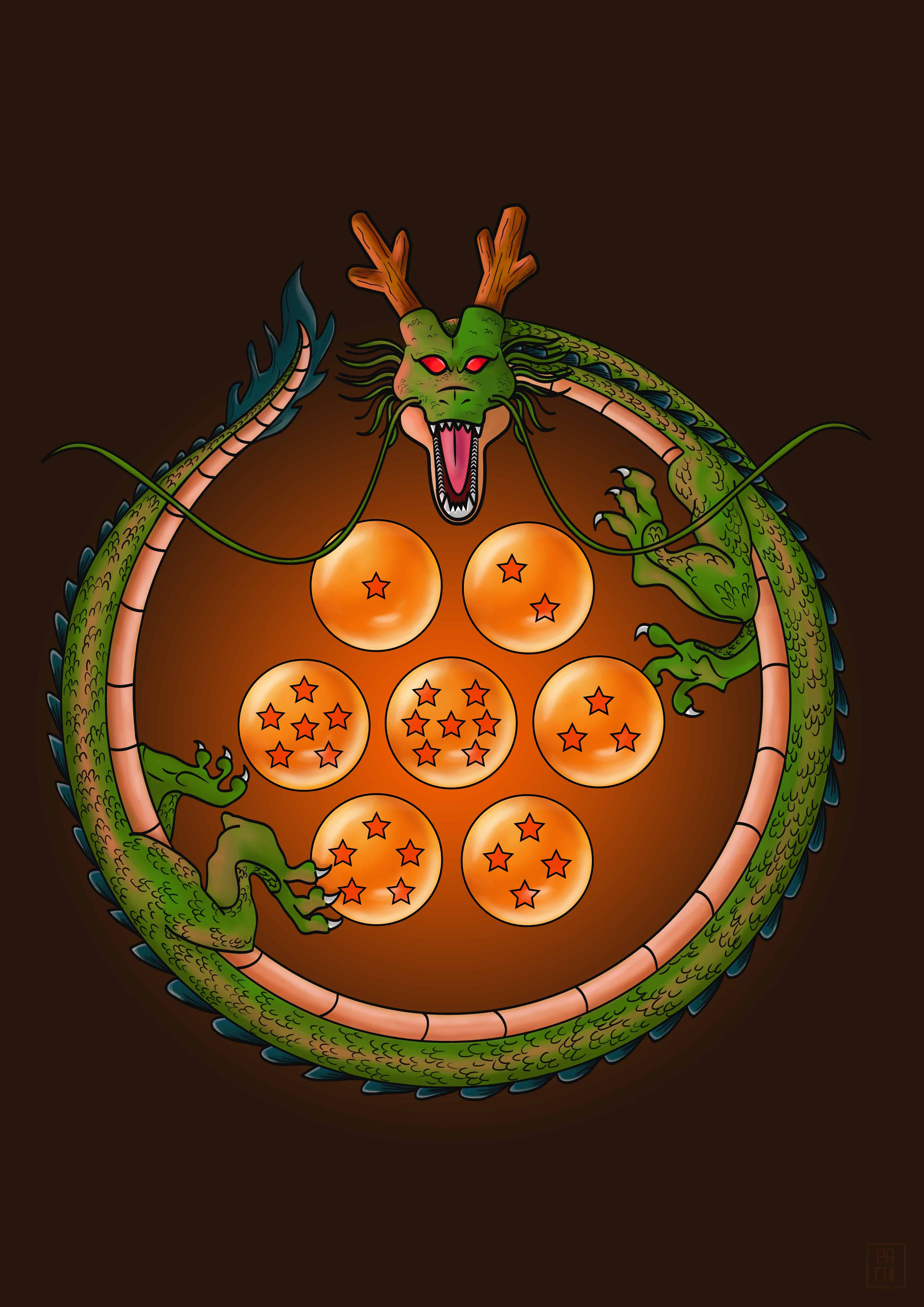 Shenron and 7 Dragon Balls by Day-Week -- Fur Affinity [dot] net