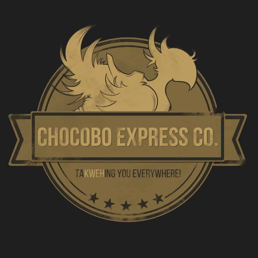 chocobo, final fantasy, chocobo express, cute, logo, fan art,