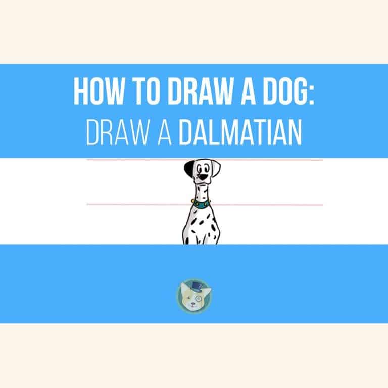 How to Draw a Dog - Draw a Dalmatian Step by Step