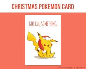 Pokemon Printable Christmas Card, and 7 more on Etsy! by Don Corgi ("All I want for Christmas is Mew!")