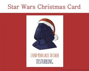 Star Wars Printable Christmas Card, and 7 more on Etsy! by Don Corgi