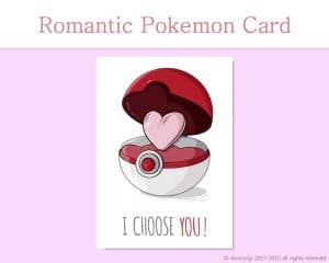Printable Valentines Card, I Choose you! by Don Corgi on Etsy