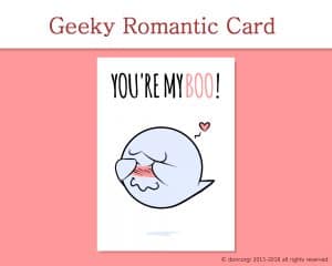 Printable Valentine Cards, Super Mario Card You're My Boo! - by Don Corgi on Etsy