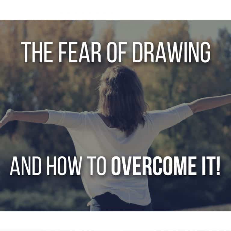 The Fear of Drawing and How to Overcome It! Here are some tips and techniques to help you draw even when you're afraid to! by Don Corgi - Featured Image