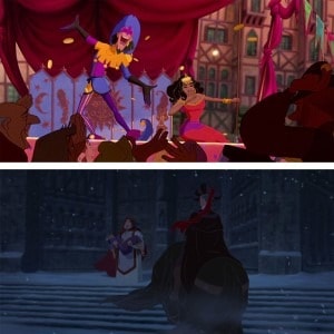 Different types of Saturation used in the movie The Hunchback of Notre-Dame, depicting different moods.