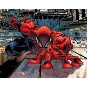 The Sensational SpiderMan, Issue 23 by Angel Medina - A great example of three point perspective.