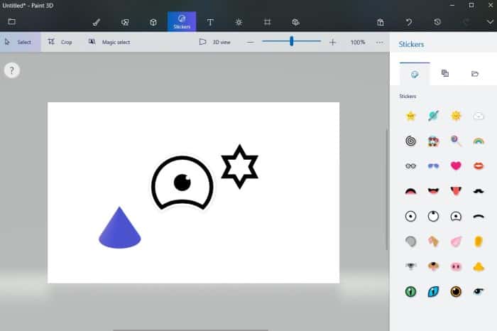 paint3d screenshot, a free drawing software