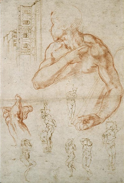 michelangelo gesture drawing study