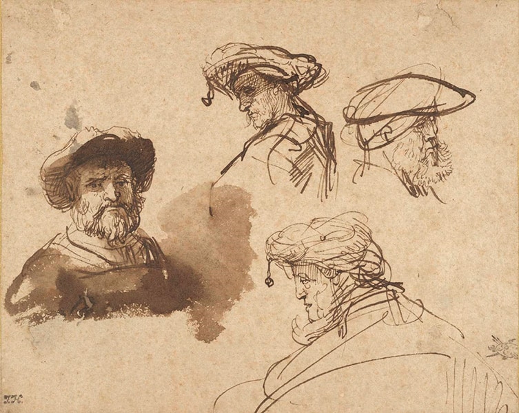 rembrandt gesture drawing practices and studies