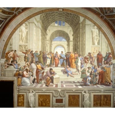 School of Athens by Raphael, a great example of composition and symmetry