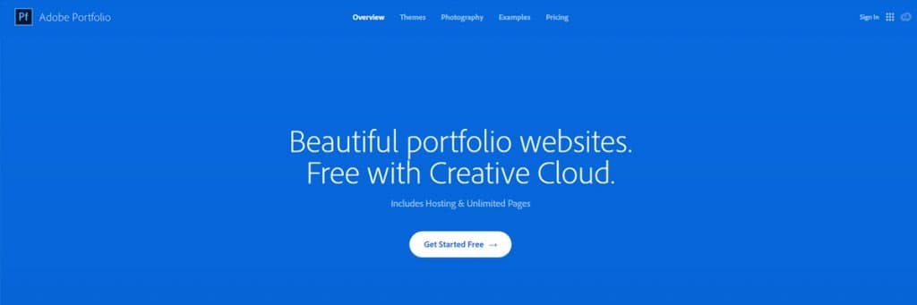 If you have Creative Cloud, check out the Adobe Portfolio free portfolio builder.