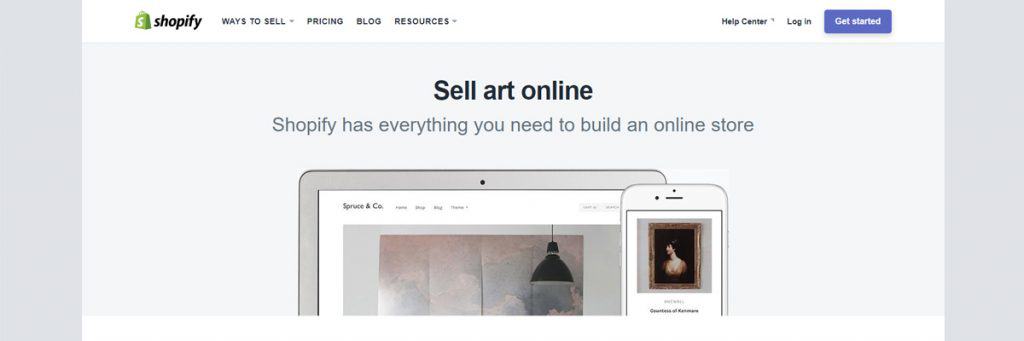 Shopify, although somewhat expensive, can be a great way to sell your artwork without much tech involved.
