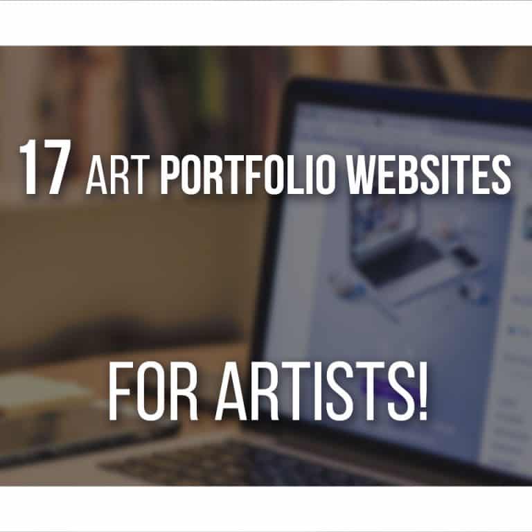 The best 17 Art Portfolio Websites for Artists that you need to see! Both Free and Paid options.