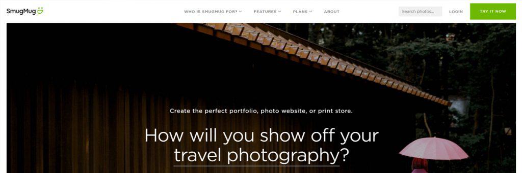 Perfect for Photographers, SmugMug is a really good looking art portfolio website.