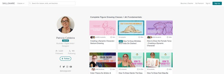 Skillshare is one of the best teaching platform for artists. There is so much room for creative people!