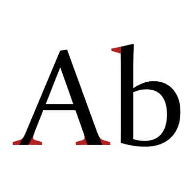 Example of what is a serif in a serif font! Here's a list of free fonts for commercial use.