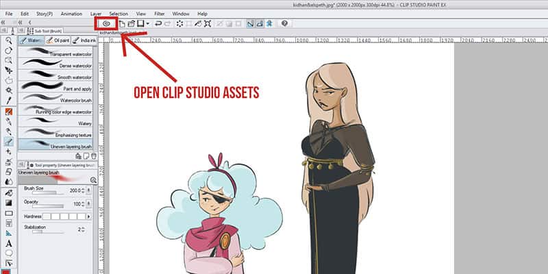 Assets: How can I import color set materials? - Clip Studio Official Support