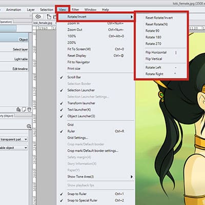 Rotating and Inverting the canvas in Clip Studio Paint is simple, just follow this step by step guide!