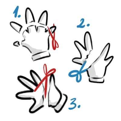 3 different ways to diy an artist drawing glove