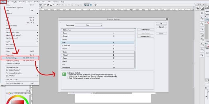 Here's how you can easily change shortcuts on Clip Studio Paint!