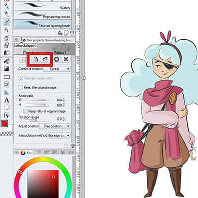 Here's how you can flip a selection in clip studio paint, very easily!