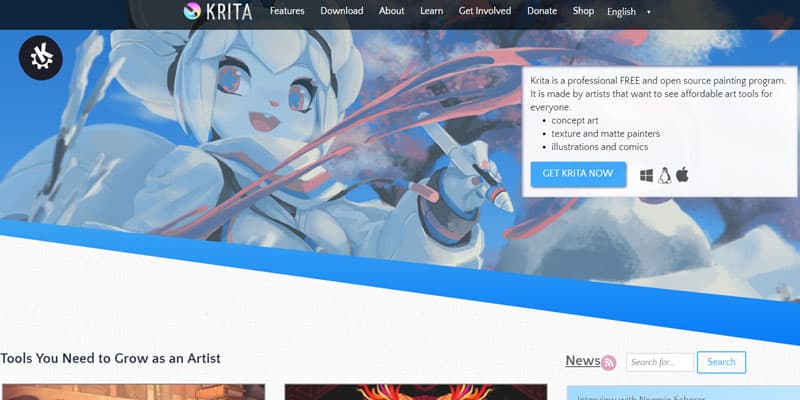 Krita a great and free drawing software perfect for digital painting!