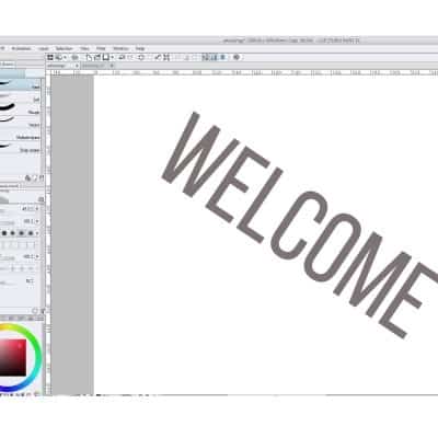There's one other way to rotate text in clip studio paint, that will allow you to edit it back and forth!