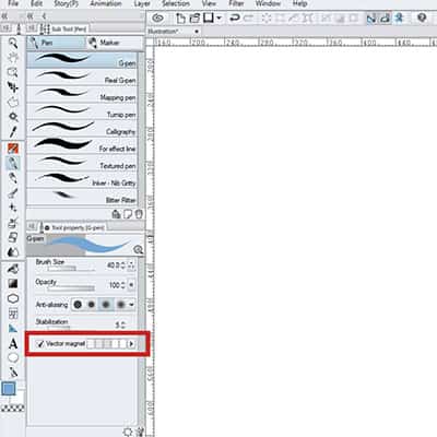 Use the vector magnet option to help you snap your lines, very useful for beginners!
