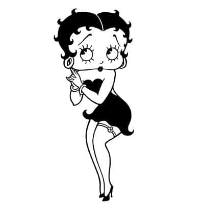 The very contrasting art style of betty boop made it widely known throughout the world.