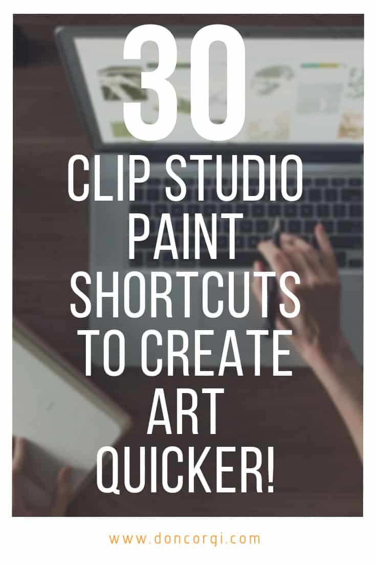 clip studio paint flip canvas shortcut