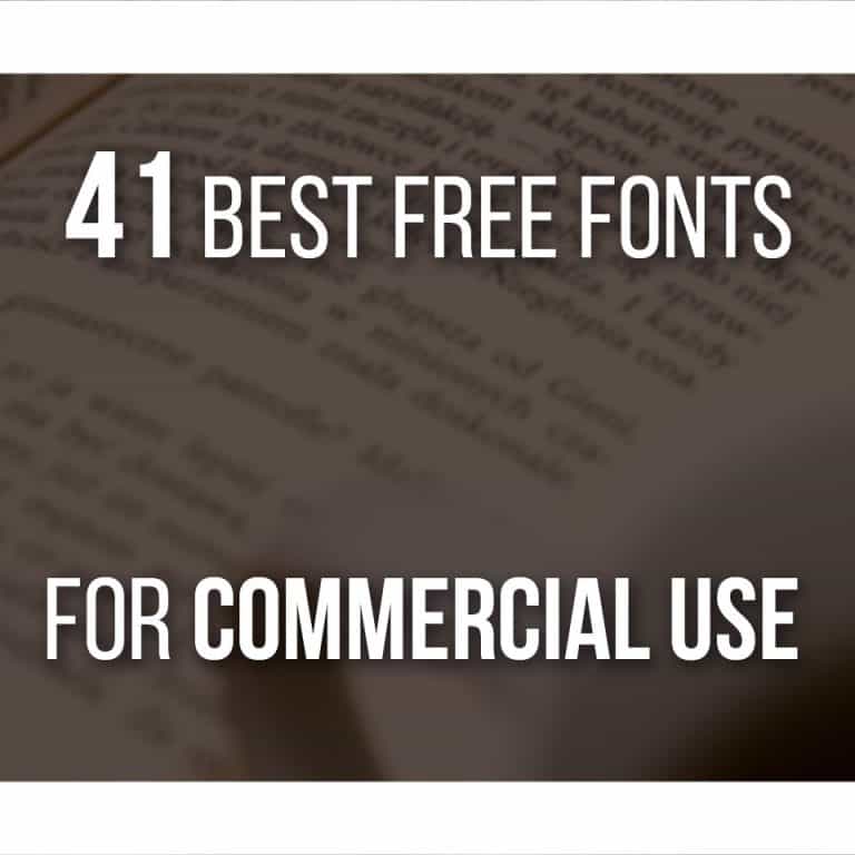 41 Best Free Fonts For Commercial Use For Artists And Designers - Including examples of how the fonts look!