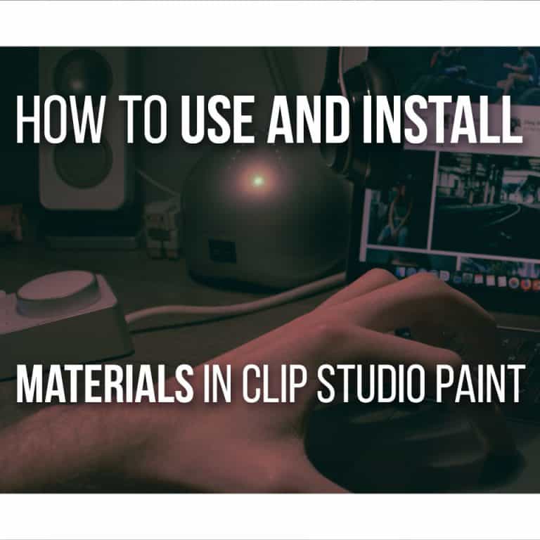 How To Install And Use Materials In Clip Studio Paint - Complete guide to use materials in clip studio paint!