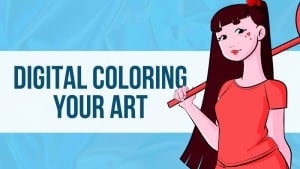 digital coloring course thumbnail cover