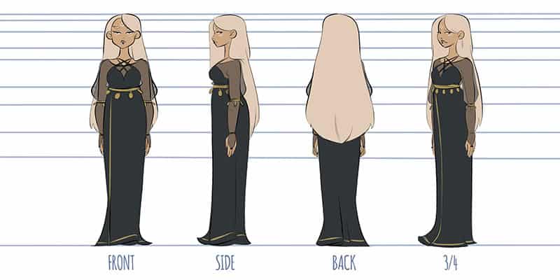 character turnaround design