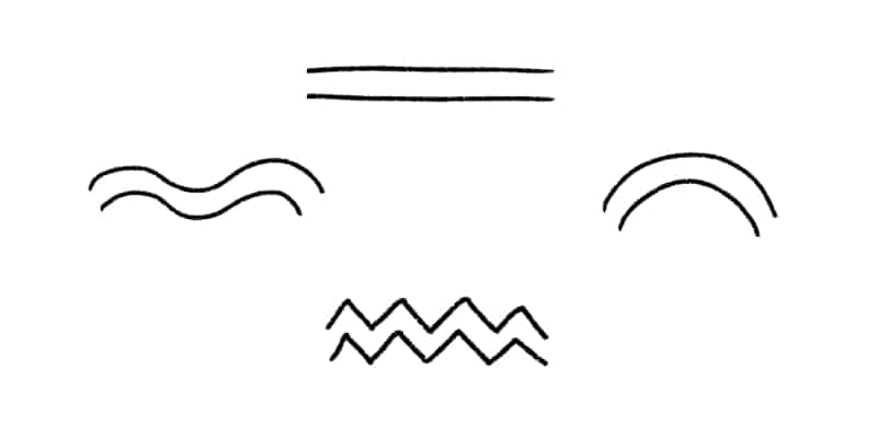 image of lines drawn parallel to each other