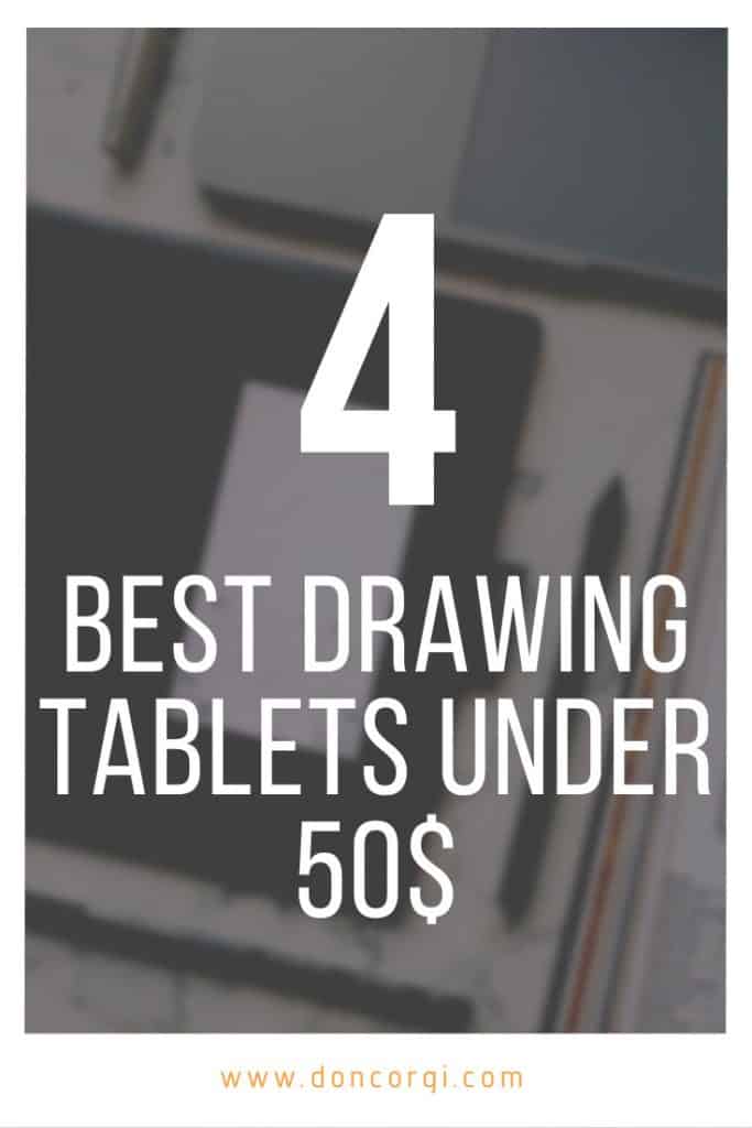 image for the 4 best drawing tablets under 50$ for budget artists