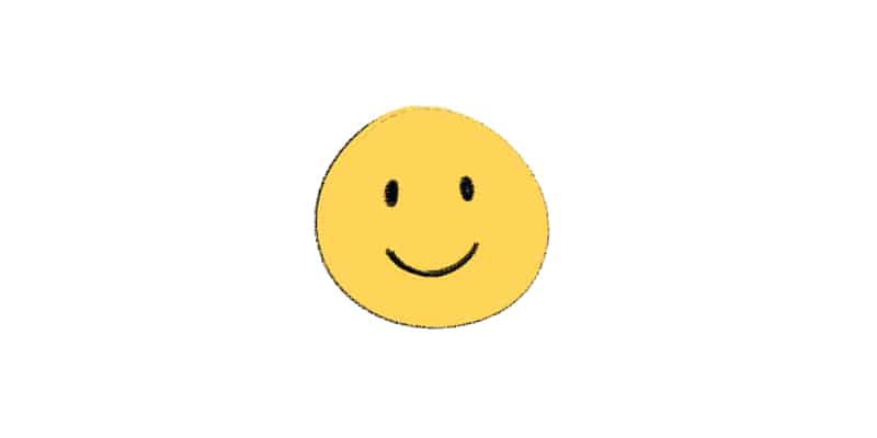 a happy face, a simple and easy drawing idea