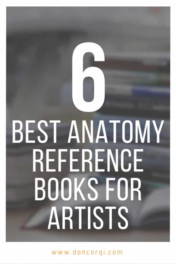 best anatomy reference books for artists pinterest image
