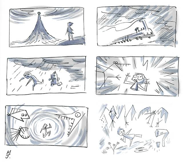 thumbnails of the "Inside Out" movie by Matt Jones