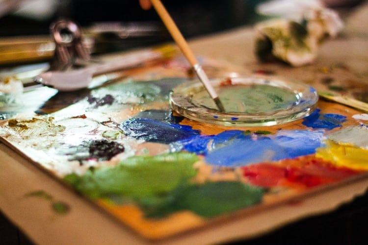 Painting, a type of art media using paint or other mediums