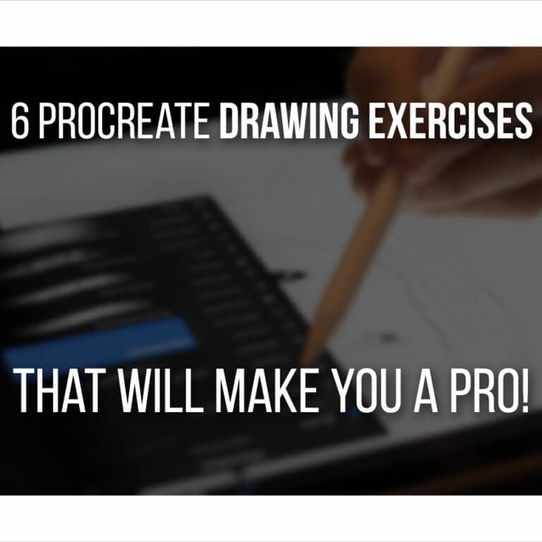 6 Procreate Drawing Exercises cover