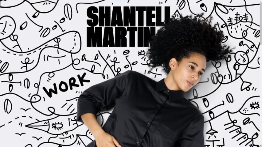 Shantell Martin Art Portfolio Website, a unique type of portfolio