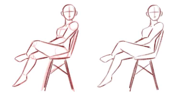 March Practice #2 - Sit Differently by AzizlaSwiftwind | Drawing people,  Figure drawing reference, Drawing reference poses