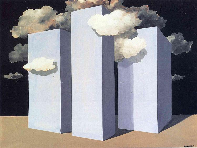 A Storm, painting by Rene Magritte