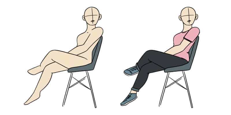 Anime Sitting Poses - Free Drawing References