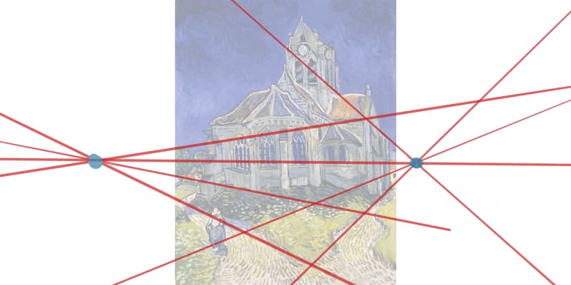 The Church At Auvers Grid Example