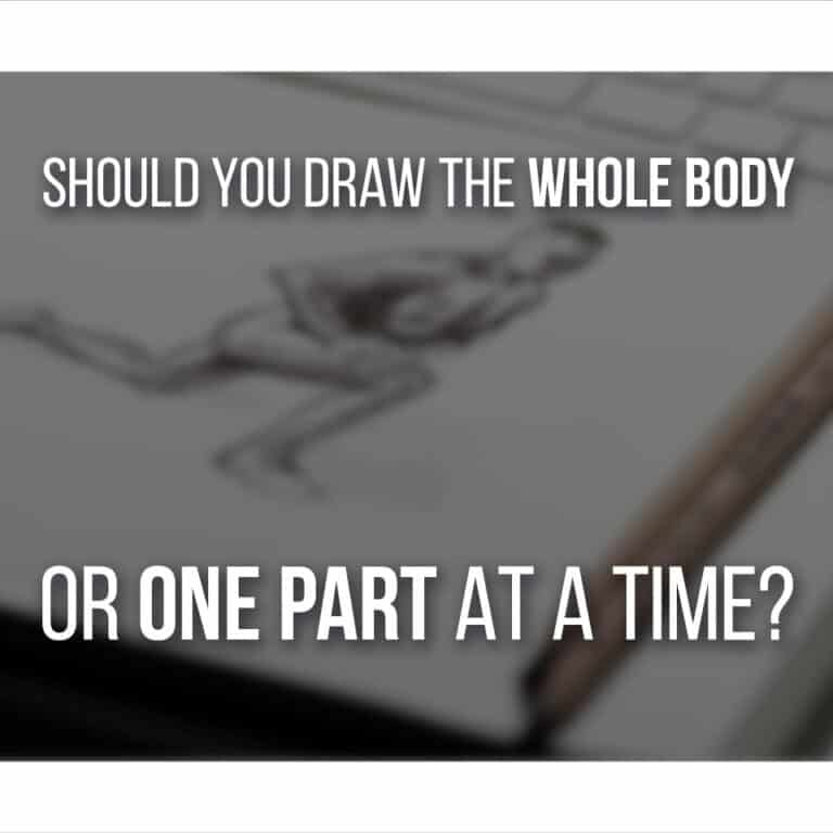 Should You Draw The Entire Body Or One Part At A Time cover