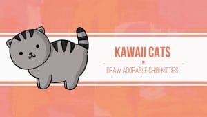 kawaii cats drawing course, thumbnail image