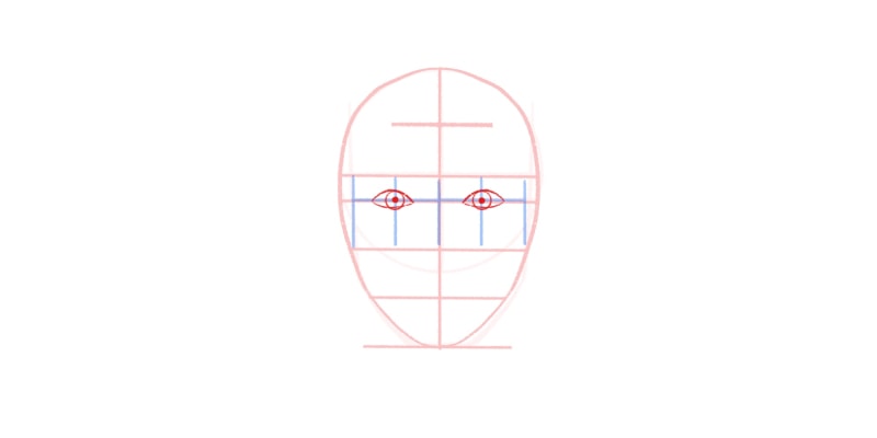 Using A Circle Template to draw a face 