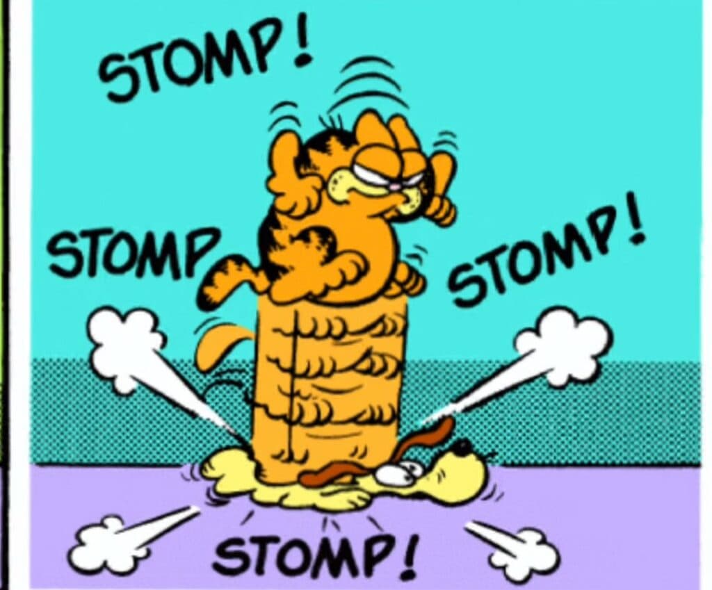 Cartoon Drawing Of Garfield Comic